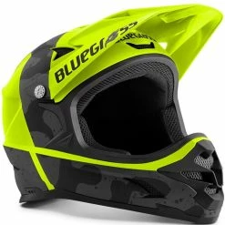 Casque Intégral Bluegrass Intox Noir / Jaune Fluo Mat